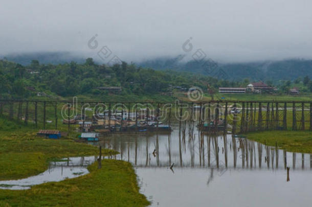 木桥-sangklaburi kanjanaburi