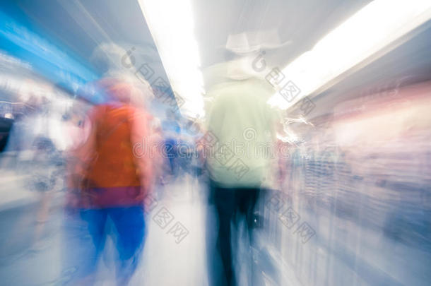 北京地铁站的乘客