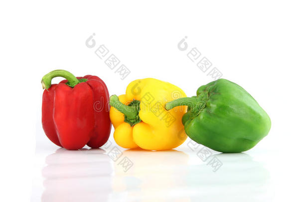 三个动作的甜椒。
