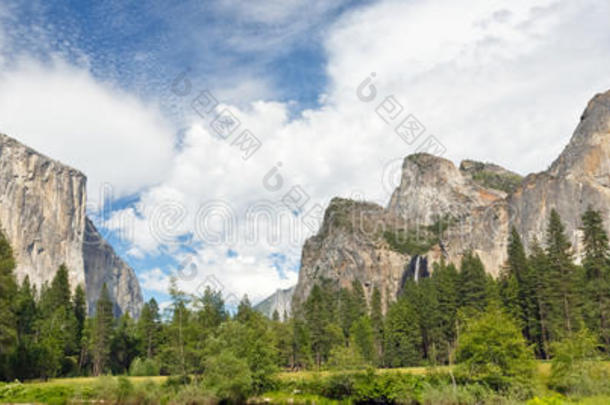 约塞米蒂山谷全景