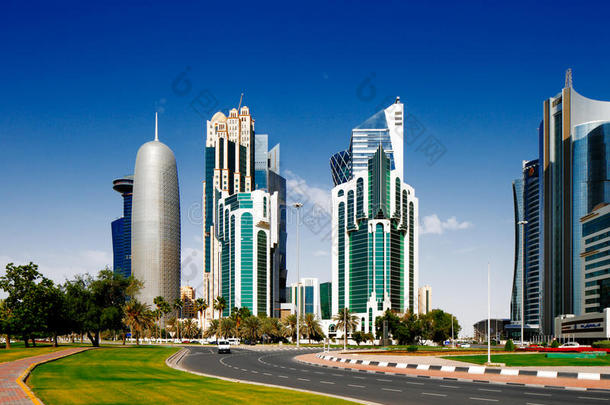 多哈玉米地是<strong>卡塔尔</strong>多哈的海滨长廊