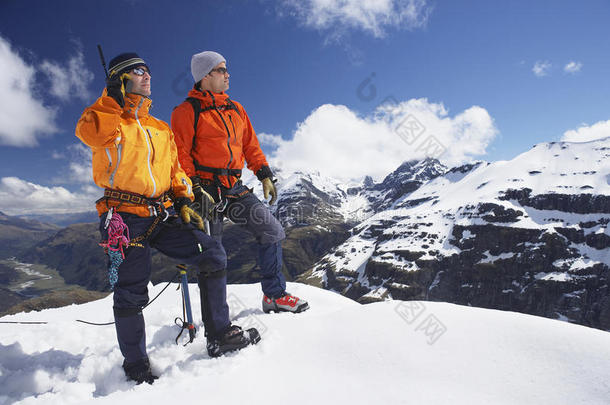 雪峰朋友用<strong>对讲机</strong>登山