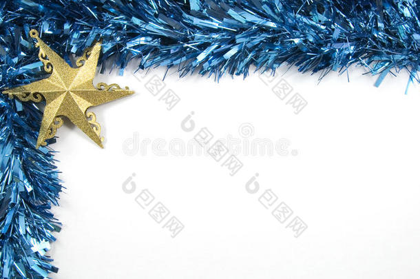 金箔和星星圣诞装饰品
