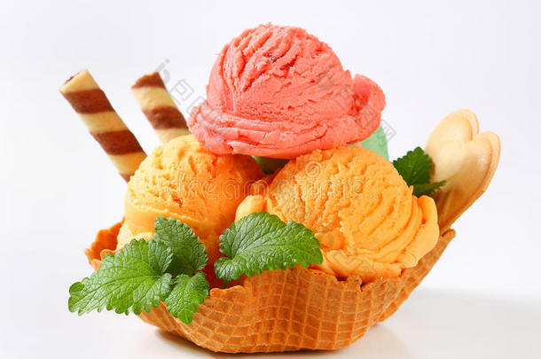 冰淇淋甜点