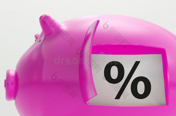 猪的百分比显示储蓄和投资