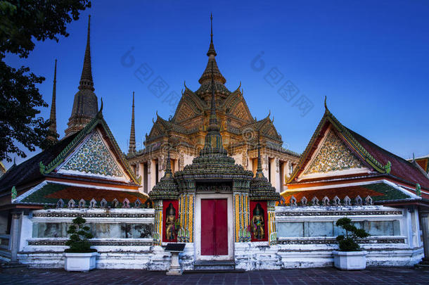 佛教寺院，曼谷寺，地标和泰国第一旅游景点。