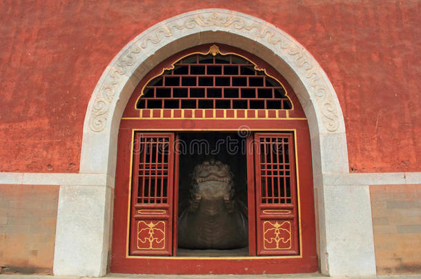 神道阁大门，中国古代建筑景观