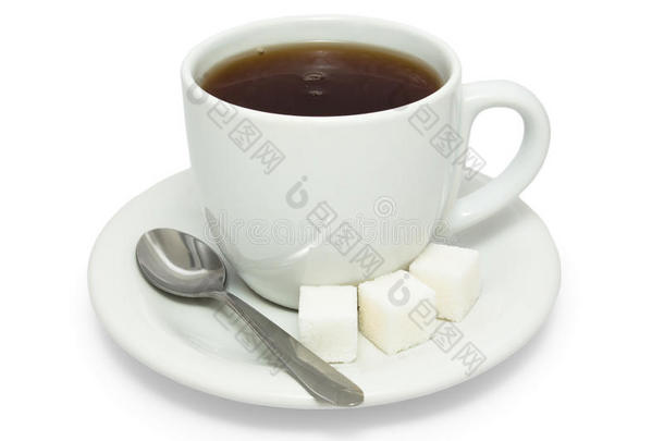 白杯糖茶