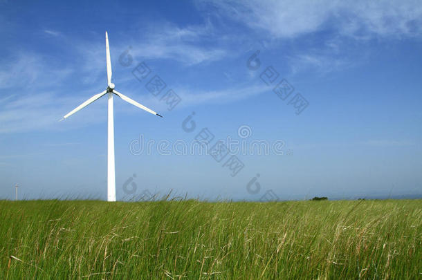 中国的风力发电机