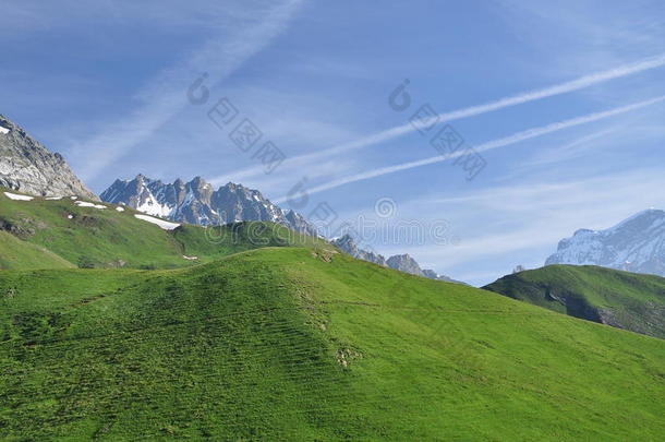 大科姆地块，意大利阿尔卑斯山，奥斯塔山谷。