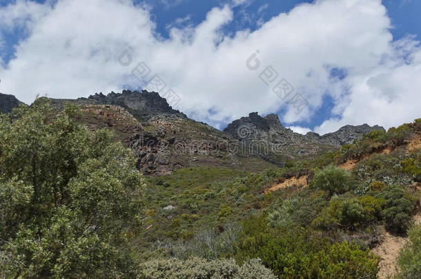 查普曼的巅峰之旅。山岩景观。