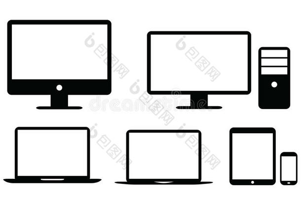 黑色平面<strong>ui</strong>设计元素图标向量eps10