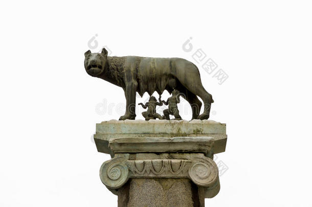 古罗马青铜器，母狼哺育罗慕勒斯和雷姆斯