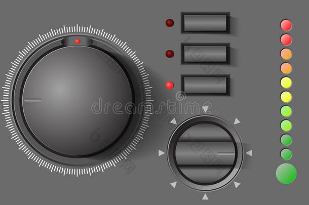 <strong>ui</strong>套件元件、放大器旋钮和按钮