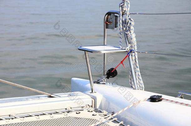 帆船<strong>绞车</strong>和绳索游艇详图