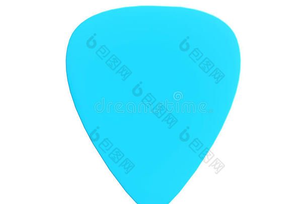 蓝色塑料吉他拨片