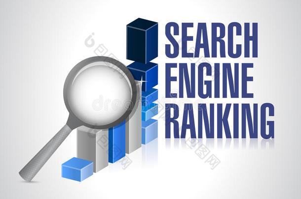 业务图表。搜索引擎排名搜索。