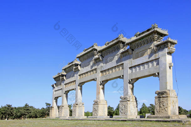 中国清朝东陵的大石拱