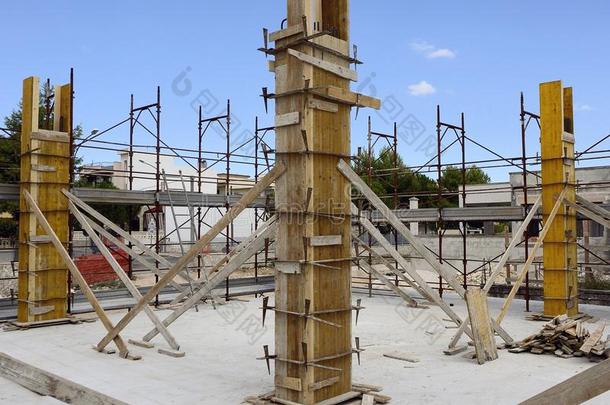 施工现场-木工混凝土结构模板