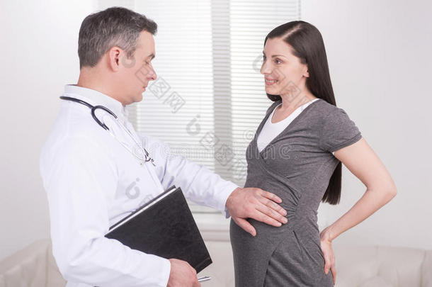 孕妇<strong>体检</strong>。