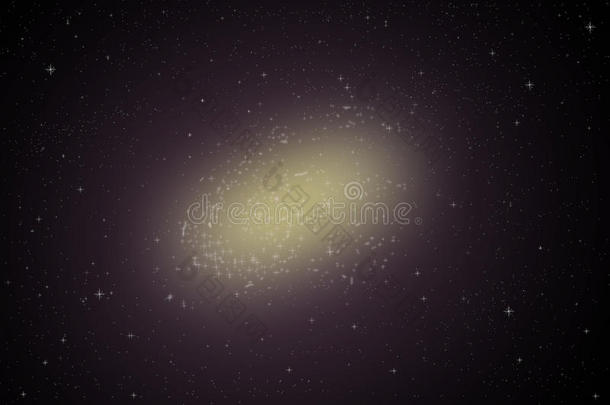 银河系太空星空，难以置信的美丽螺旋星系