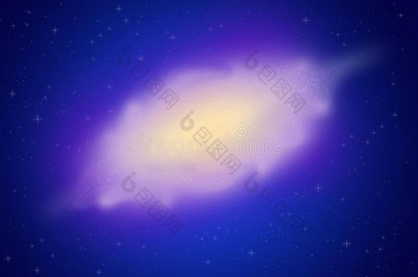 银河系太空星空，难以置信的美丽螺旋星系
