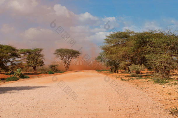 肯尼亚沙漠沙尘暴
