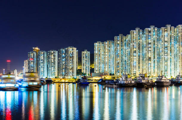 香港人口过剩的公寓楼