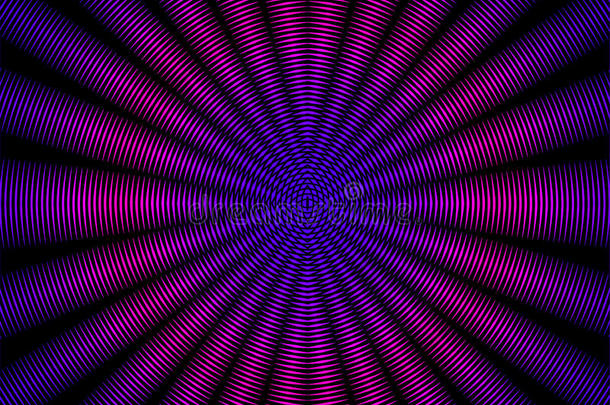 美丽的紫粉色光线抽象干涉图案-背面