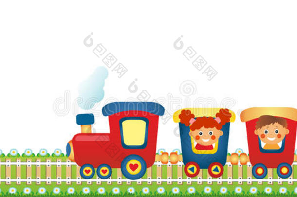 儿童乘火车