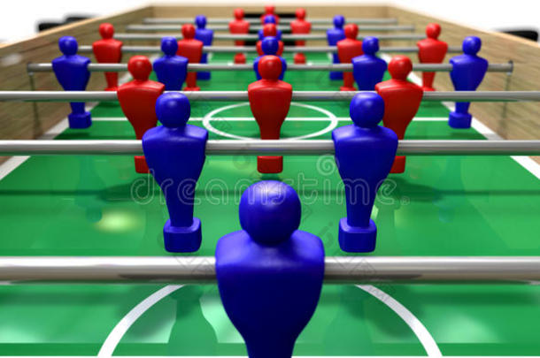 foosball表透视图