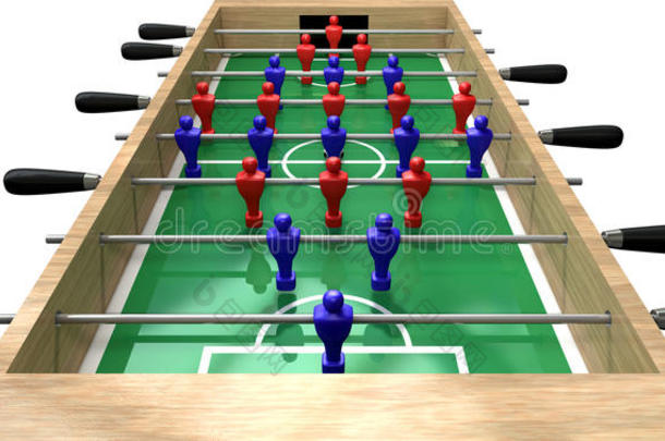 foosball桌高顶视图