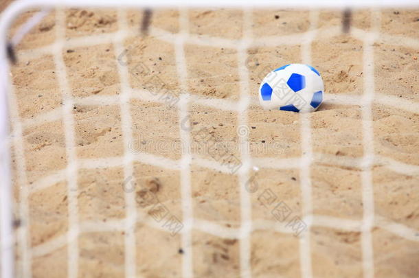 足球门和球，沙滩足球