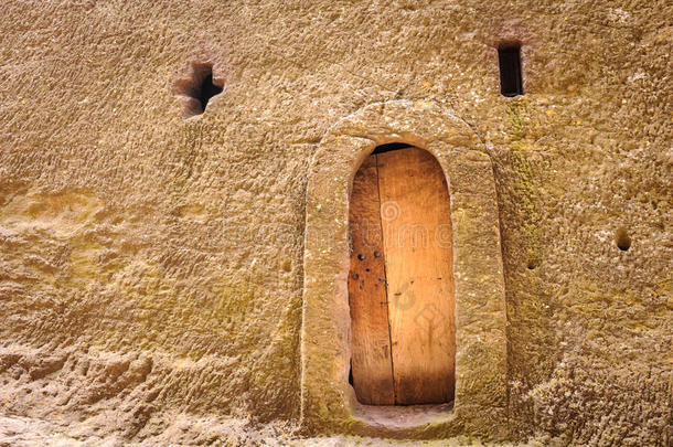 埃塞俄比亚，拉利贝拉。一元论石刻教堂