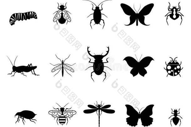 昆虫图标集