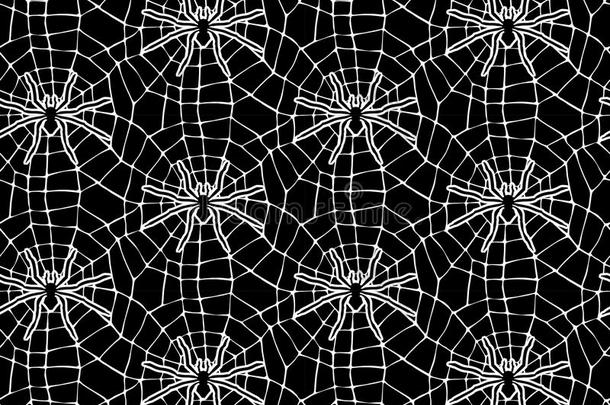 无缝蜘蛛网图案