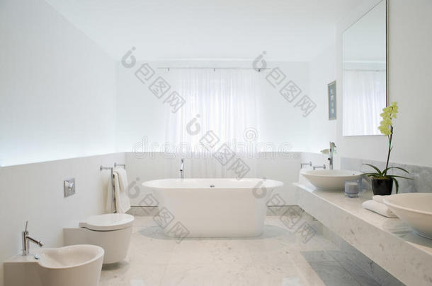 宽敞典雅的浴室