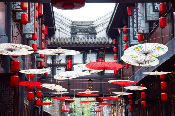 中国四川成都锦里古街图片-包图网企业站