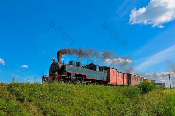 窄轨蒸汽火车。