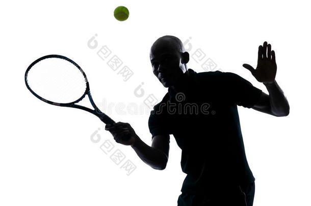 男子网球运动员<strong>正手</strong>