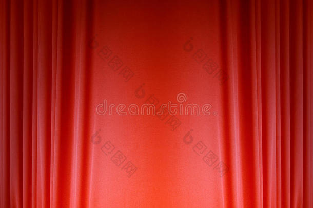 红绸窗帘背景