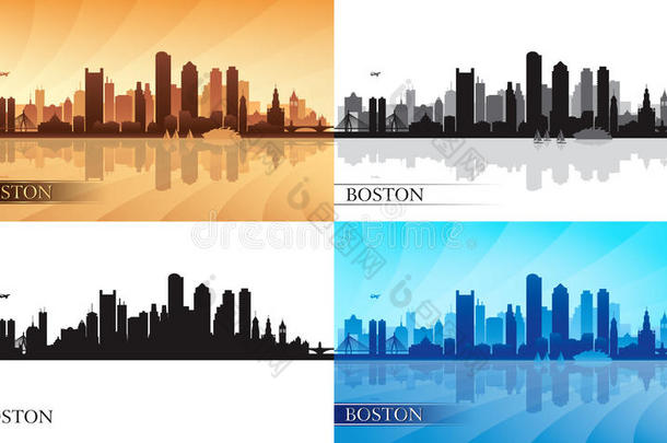 波士顿城市轮廓套装