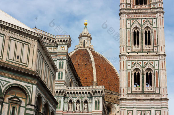 佛罗伦萨-著名的乔托钟楼，佛罗伦萨大教堂