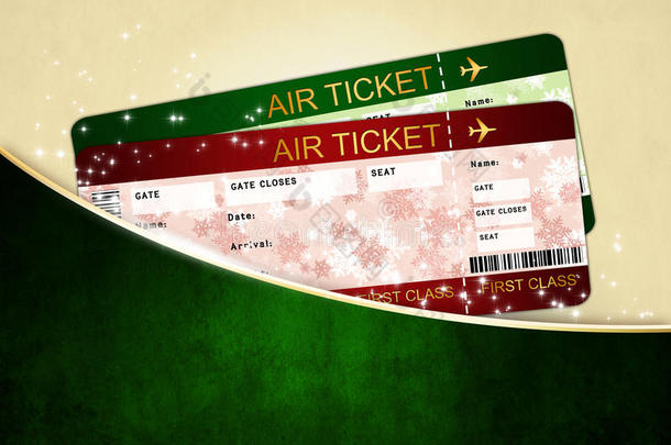 口袋里有圣诞航空公司登机牌