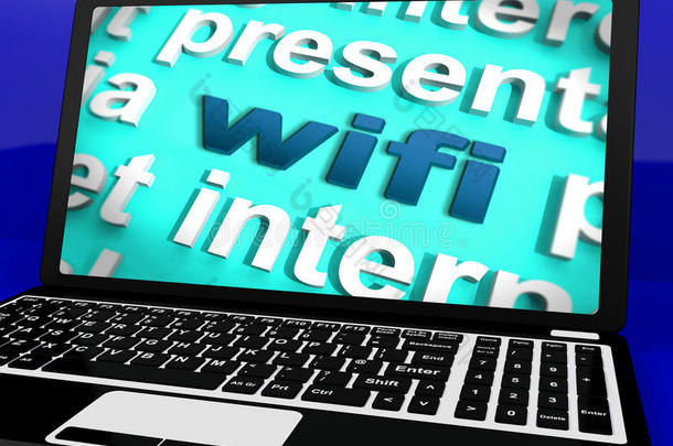 wifi笔记本电脑显示互联网热点wi-fi访问或连接