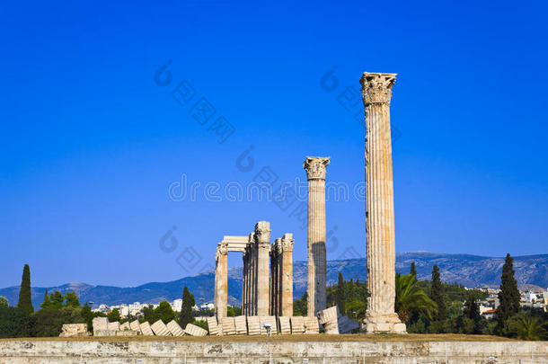 希腊雅典的奥林匹亚宙斯神庙