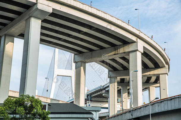 上海城市景观南浦跨江大桥