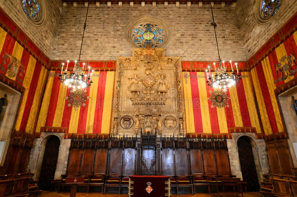 西班牙巴塞罗那市政厅内部