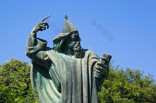 克罗地亚斯普利特的尼恩格里高利乌斯雕像