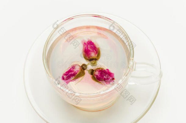 一杯<strong>玫瑰花茶</strong>